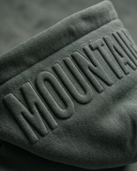 Iconic Embossed Hoodie - Forest Green