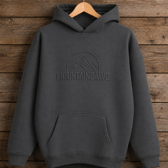 Iconic Embossed Hoodie - Forest Green