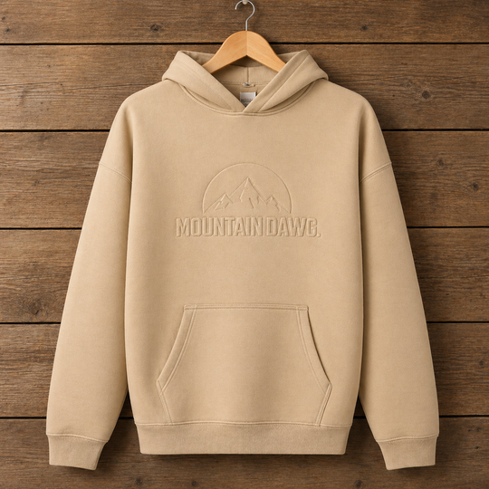 Iconic Embossed Hoodie - Forest Green