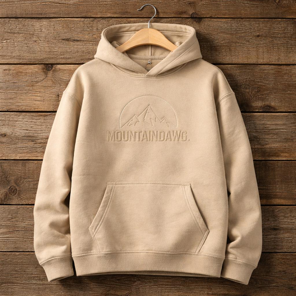 Iconic Embossed Hoodie - Forest Green