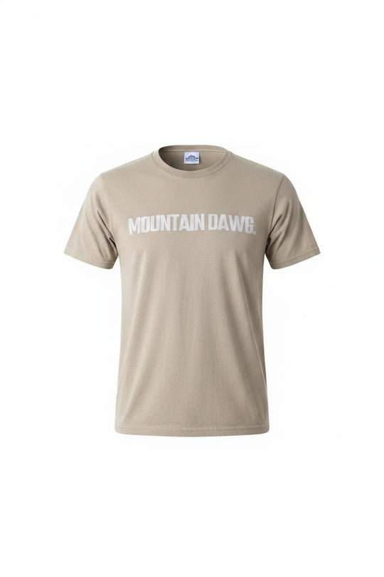 Mountain Dawg Classic Regular Fit Tee in Smoked Pebble — ghost shot | Mountain Dawg