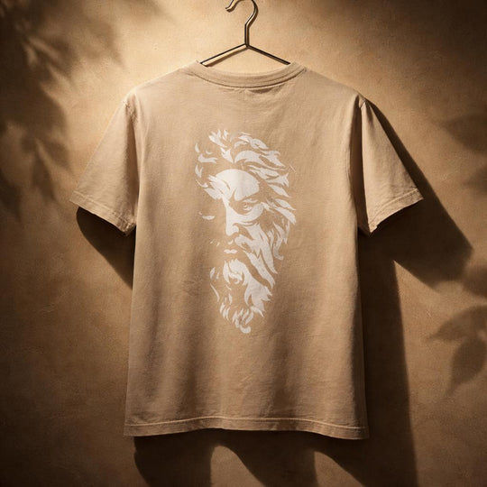 Mountain Dawg Classic Regular Fit Tee in Smoked Pebble — back view | Mountain Dawg