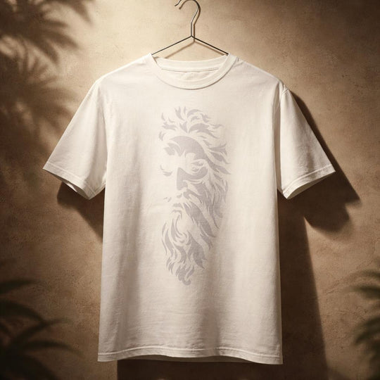 Mountain Dawg Classic Regular Fit Tee in Vintage White — back view | Mountain Dawg