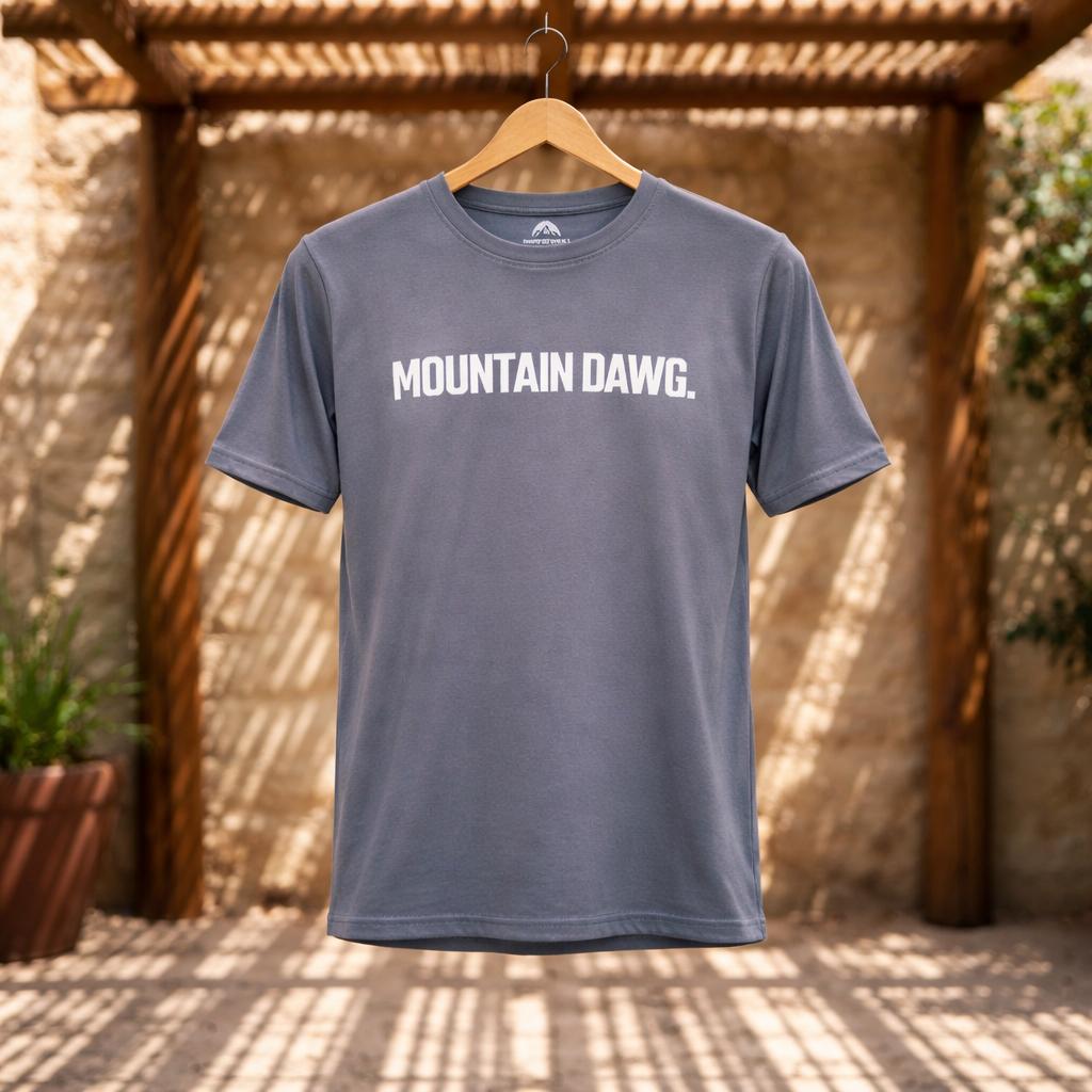 Mountain Dawg Classic Regular Fit Tee in Navy — front view | Mountain Dawg