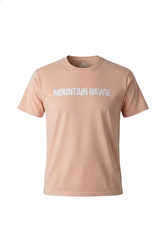 Mountain Dawg Classic Regular Fit Tee in Dusty Pink — ghost shot | Mountain Dawg